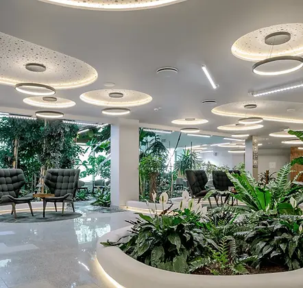 Lounge area of Eglės Medical Spa in Druskininkai