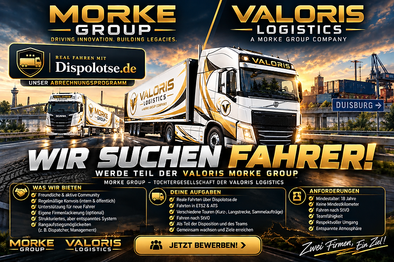 MORKE GROUP sucht Fahrer — werde Teil der Valoris Morke Group
