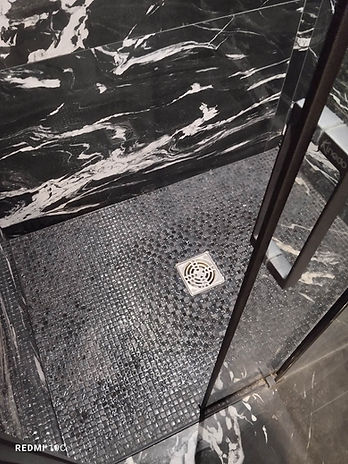 Receveur mosaïque anthracite