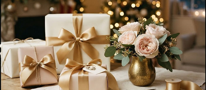 Holiday gift wrapping at The Edit