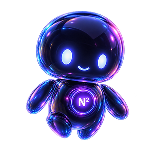 Nerion N² glass assistant mascot