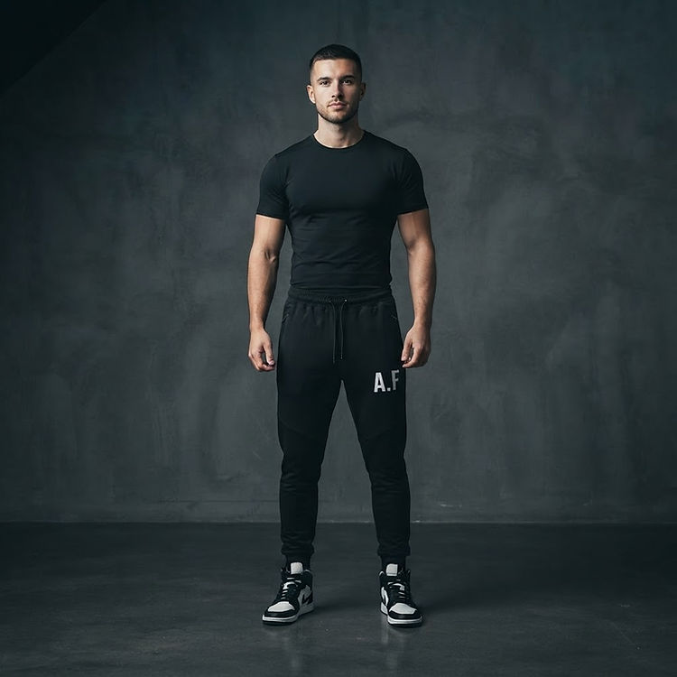 Performance Joggers — Black — Front