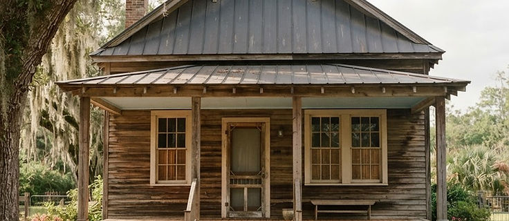 Older Louisiana Acadian-style bungalow home in Lafayette