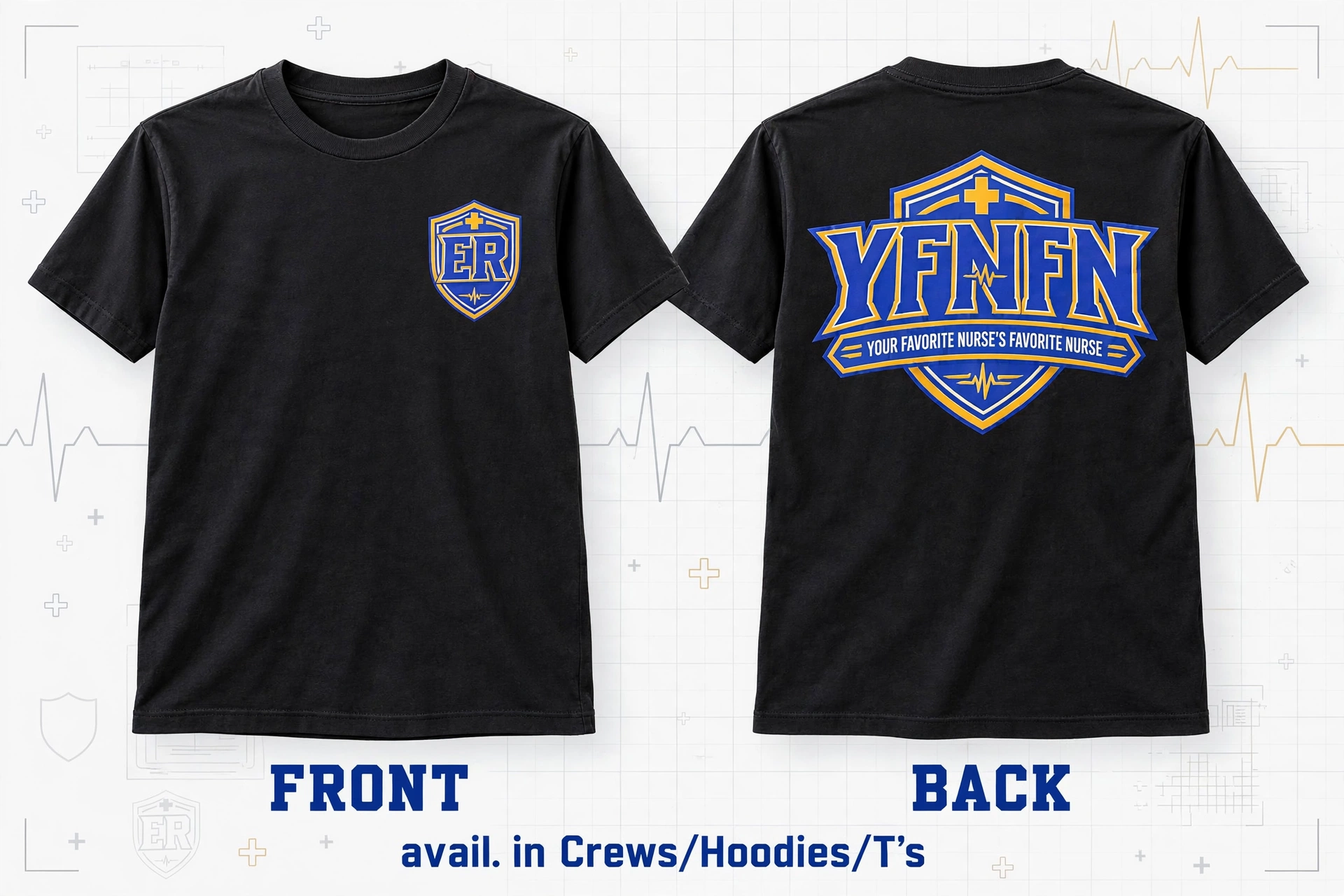 YFNFN ER CREST BLUE