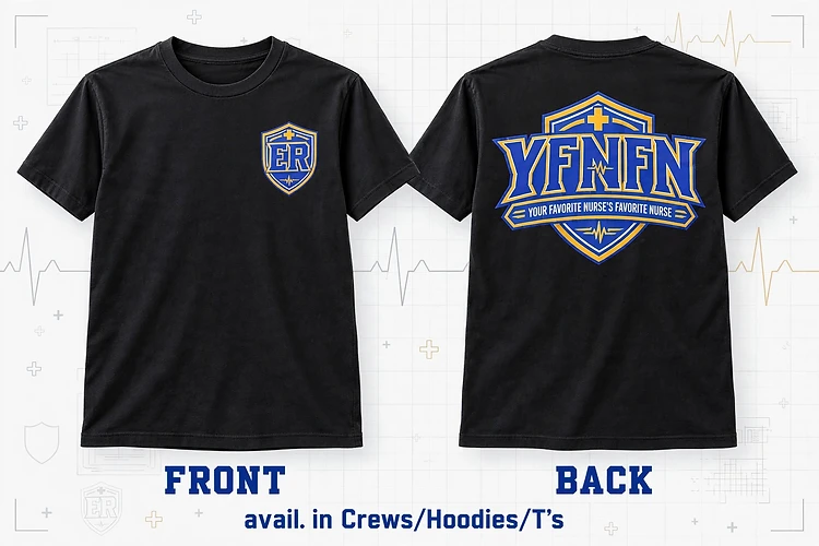 YFNFN ER CREST BLUE view 1