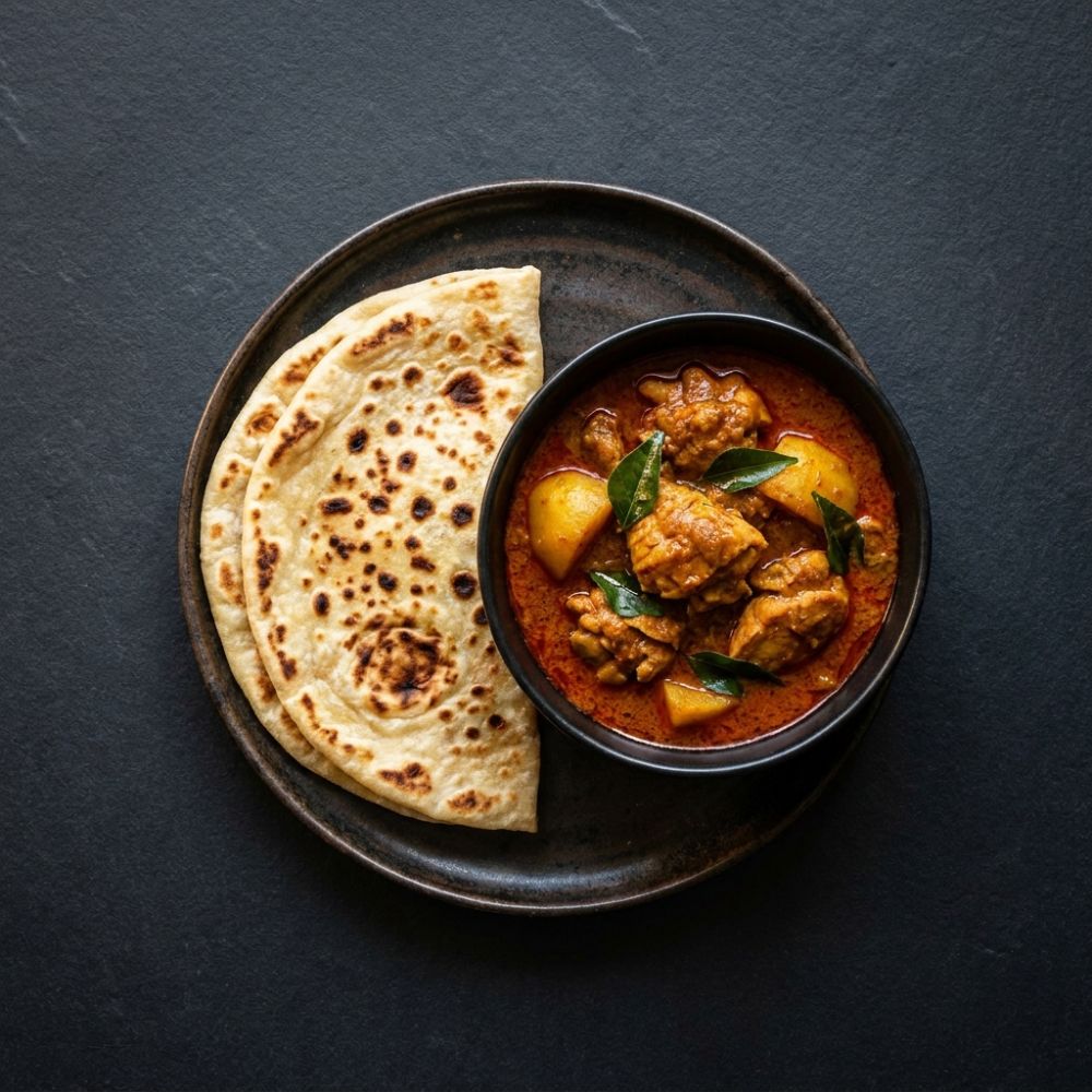 Roti Bazlama dengan Kari Ayam
