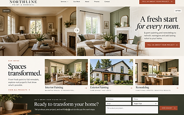 Painting Company Portfolio Site — Painting & Remodeling concept project