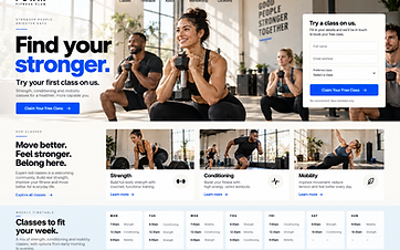 Fitness Studio Trial Funnel — Fitness concept project