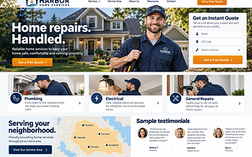 Home Services Landing Page — Contractors & Home Services concept project