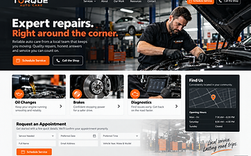 Auto Repair Local Search Presence — Automotive concept project