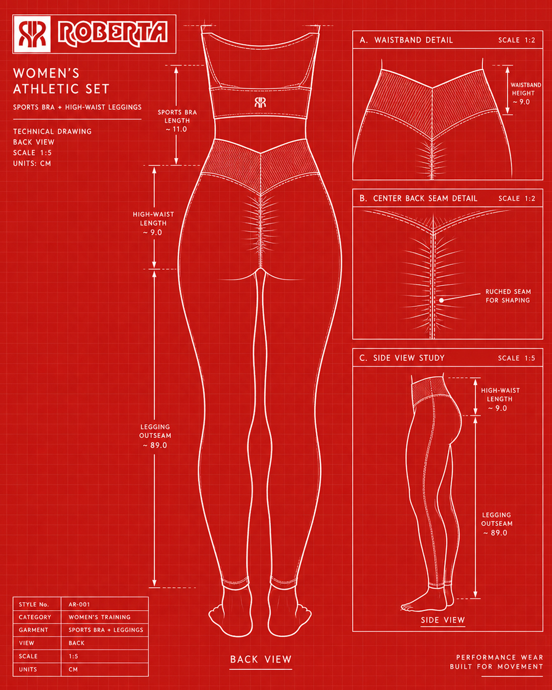 Roberta technical drawing