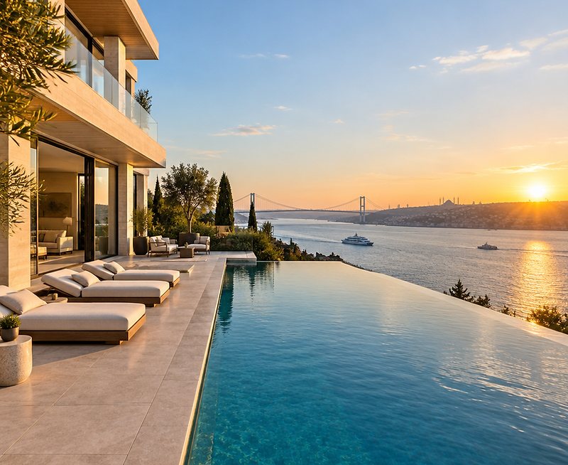 Boğaz manzaralı premium villa