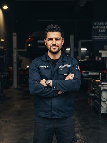 Mecanic ITP profesionist în stație de inspecție