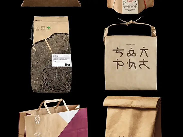 Paper bags and pouches in varied structures and finishes