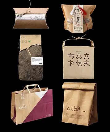 Paper bags and pouches in varied structures and finishes