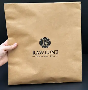 Kraft paper pouch with printed branding