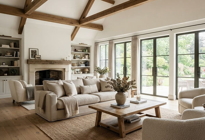 Freshly painted interior by Bassett Painting