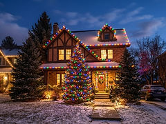 Colorful C9 Lights — holiday lighting design inspiration