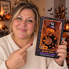 Customer photo of the Spooky Glow Halloween Projector