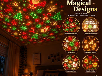 HollyGlow Christmas Projector