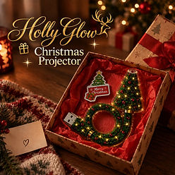 HollyGlow Christmas Projector