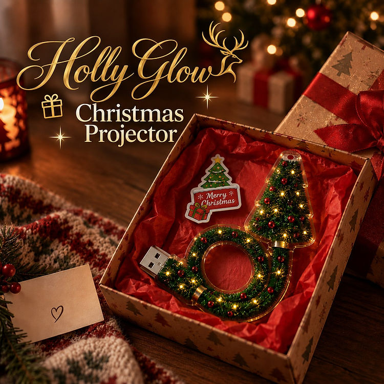 HollyGlow Christmas Projector