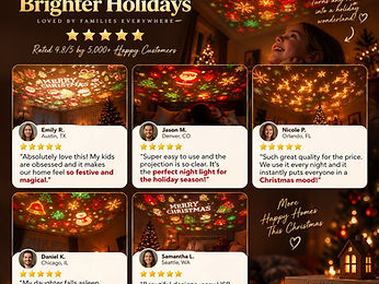 HollyGlow Christmas Projector