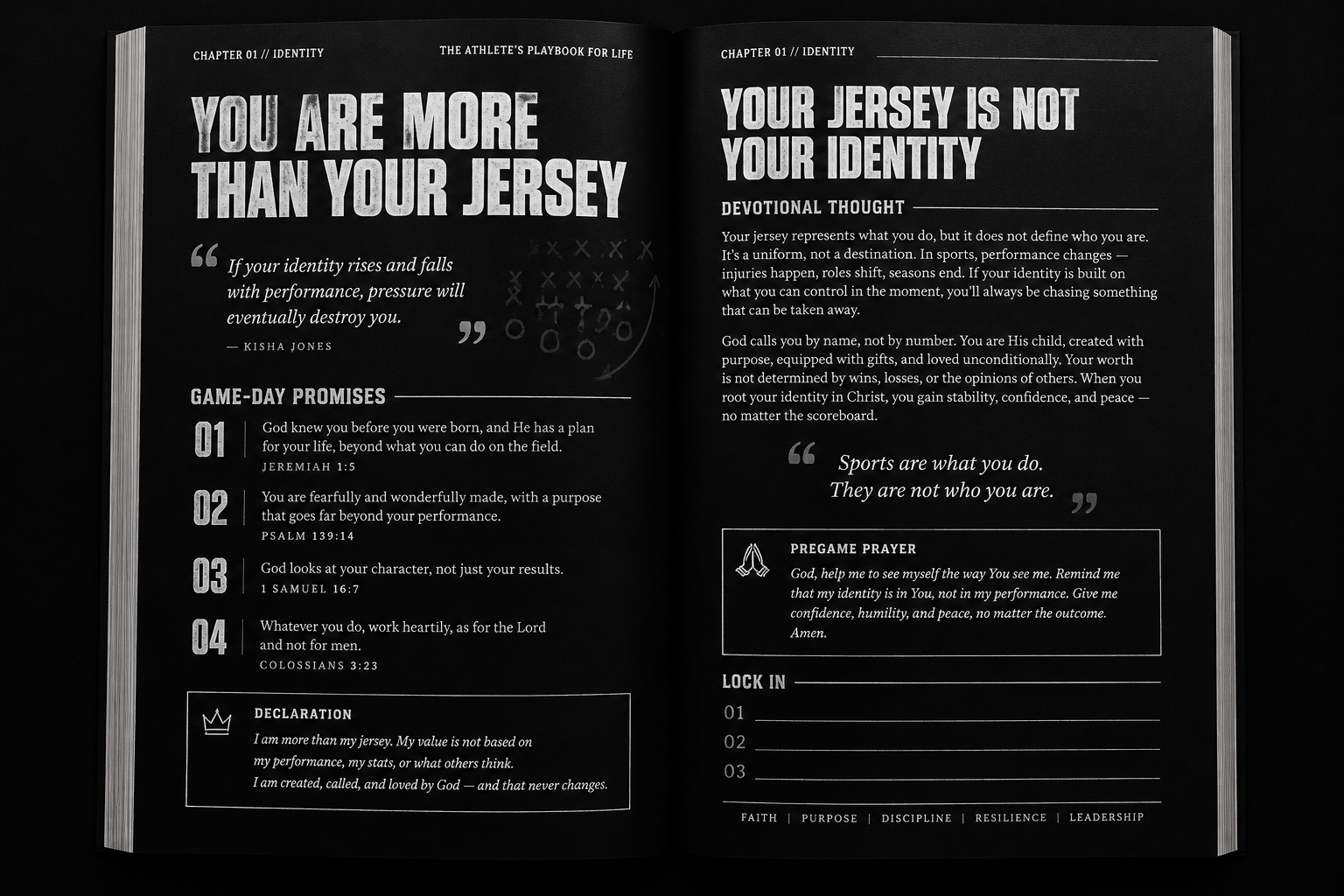 Chapter 01 interior spread: You Are More Than Your Jersey
