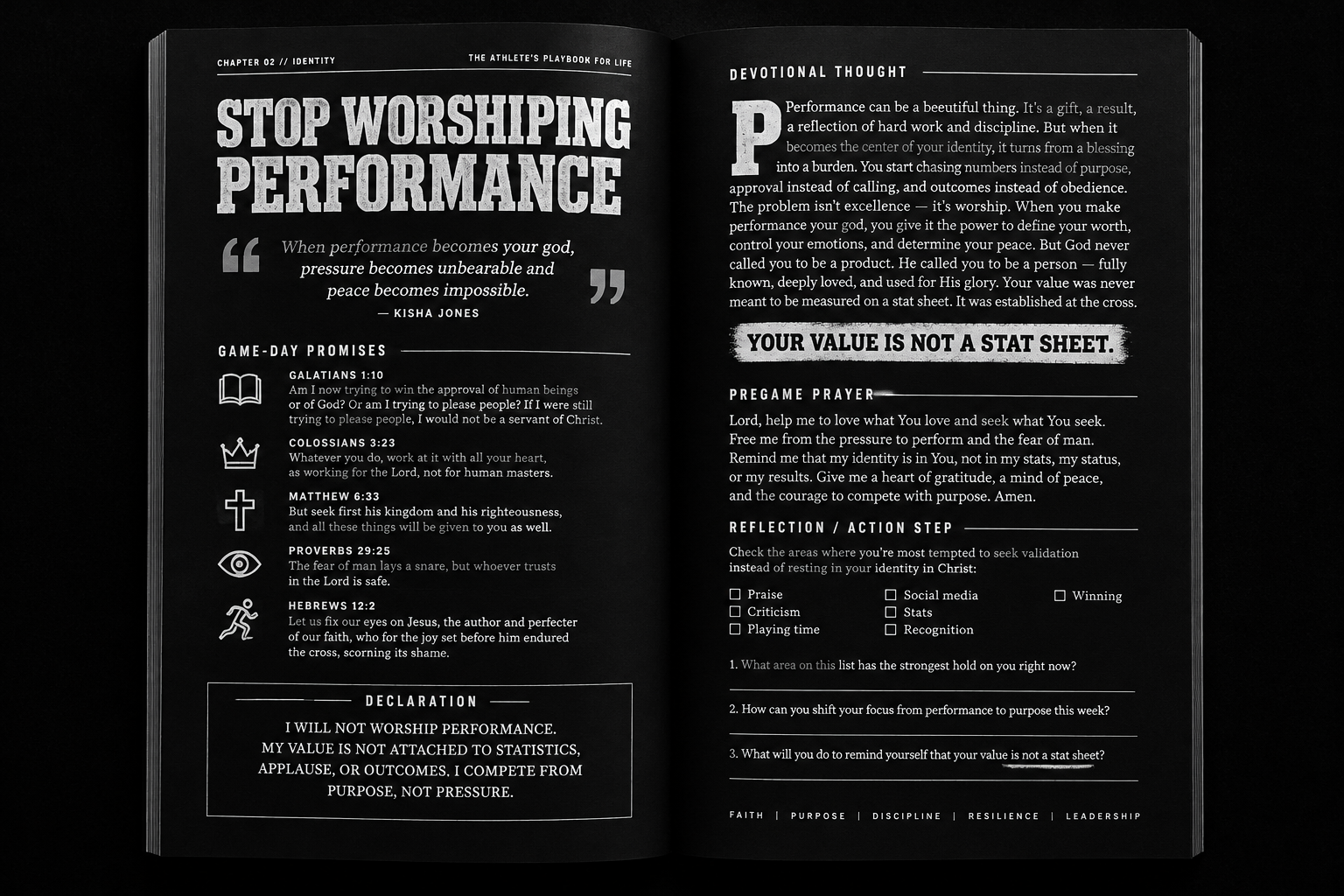 Chapter 02 interior spread: Stop Worshipping Performance