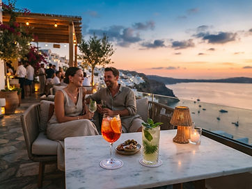 Cocktails & Tapas bij zonsondergang