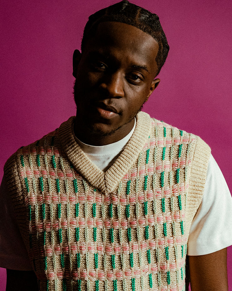Ebenezer Kazadi in the Node Digital studio