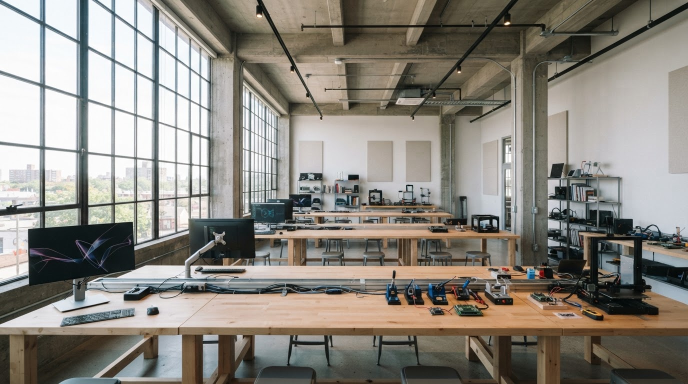 A creative technology studio space