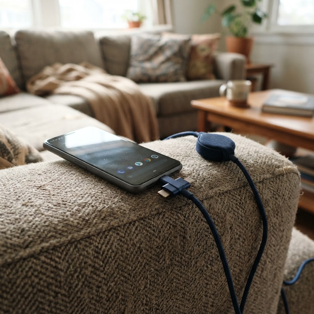 FourWay Retractable Charging Cable
