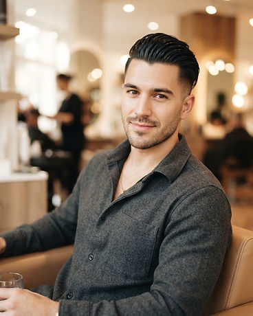 Homme : slick back undercut