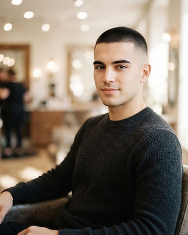 Homme : buzz cut avec dégradé