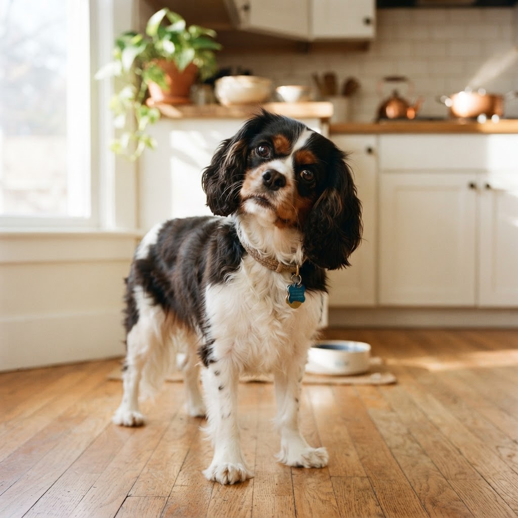 Shelbie, a Tricolor Cavalier King Charles Spaniel