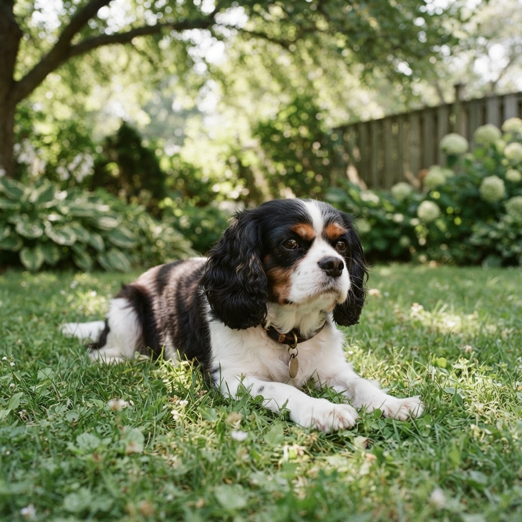 Willow, a Tricolor Cavalier King Charles Spaniel