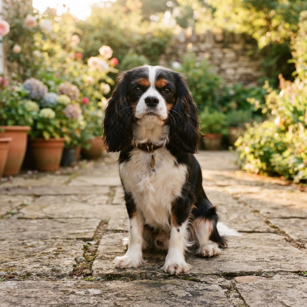 Brodie, a Tricolor Cavalier King Charles Spaniel