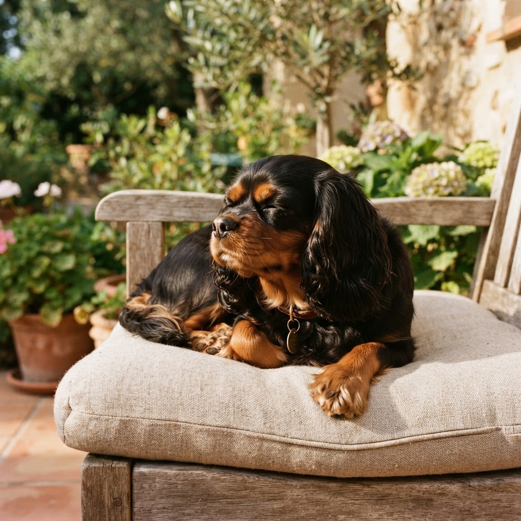 Abby, a Black & Tan Cavalier King Charles Spaniel