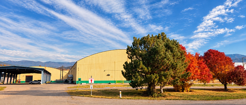Story House Montana soundstages beneath autumn skies and mountains