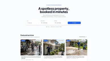 pressure washing website  template preview