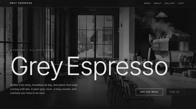 Grey Espresso template preview