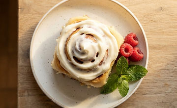 Cream cheese cinnamon roll