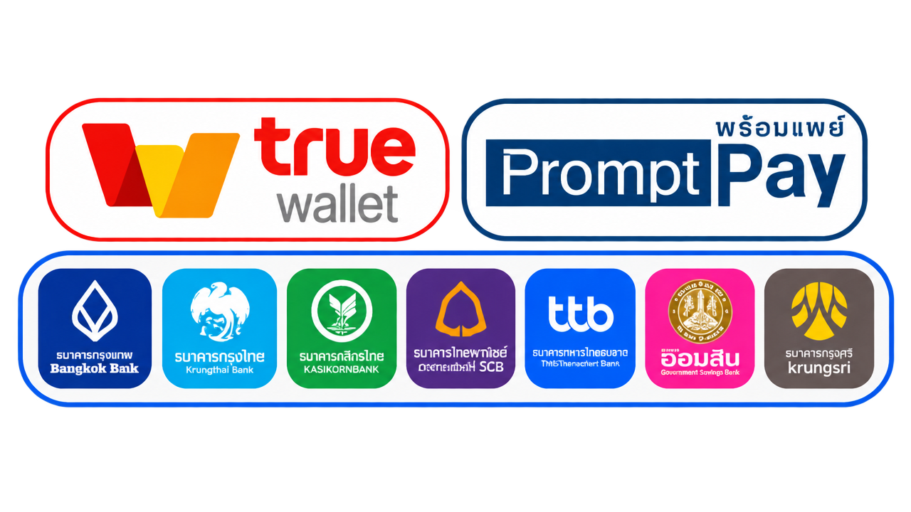 วิธีการฝากถอน True Wallet PromptPay ธนาคาร สล็อตเว็บใหญ่ PG SLOT