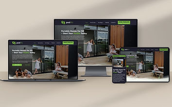 The main project image for the Podlife website design and development project.