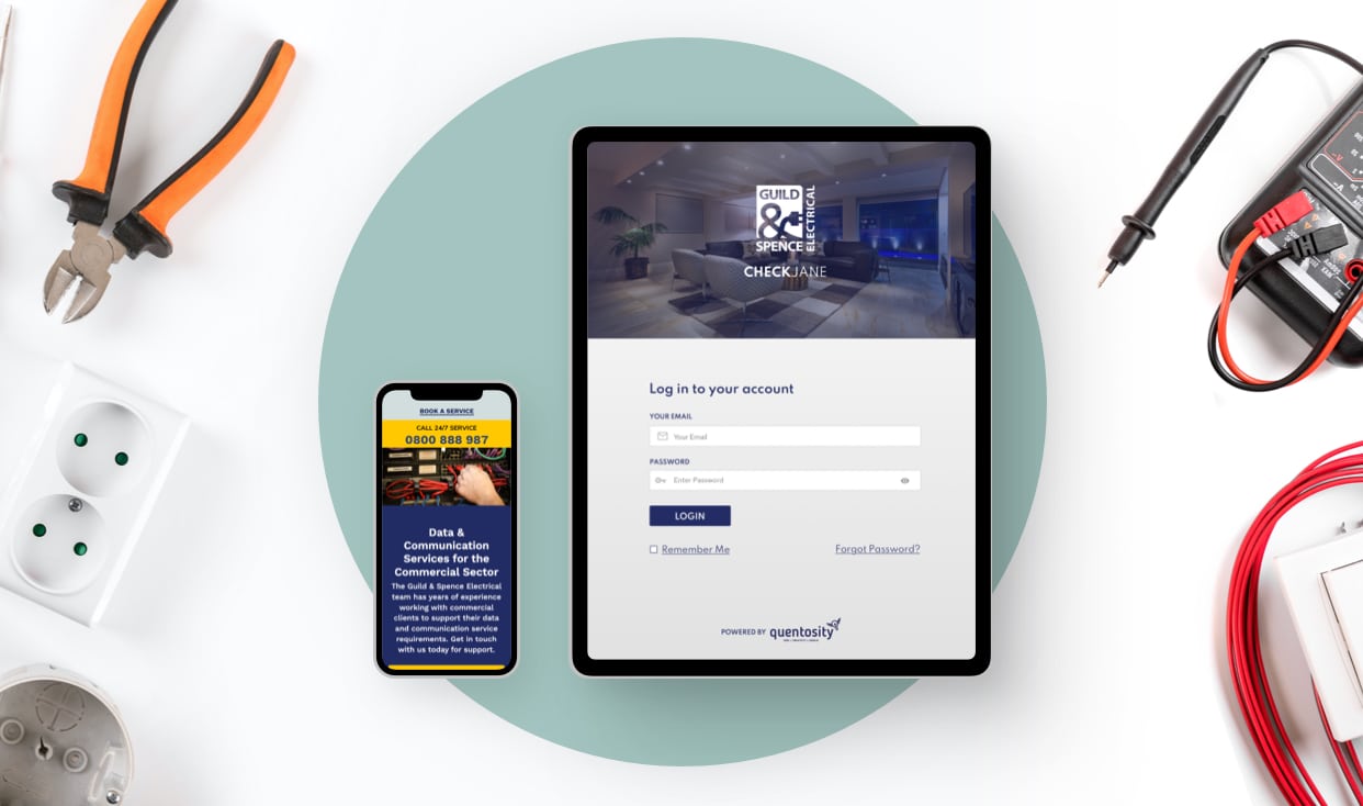 The main project image for the Guild & Spence Electrical software and website project.
