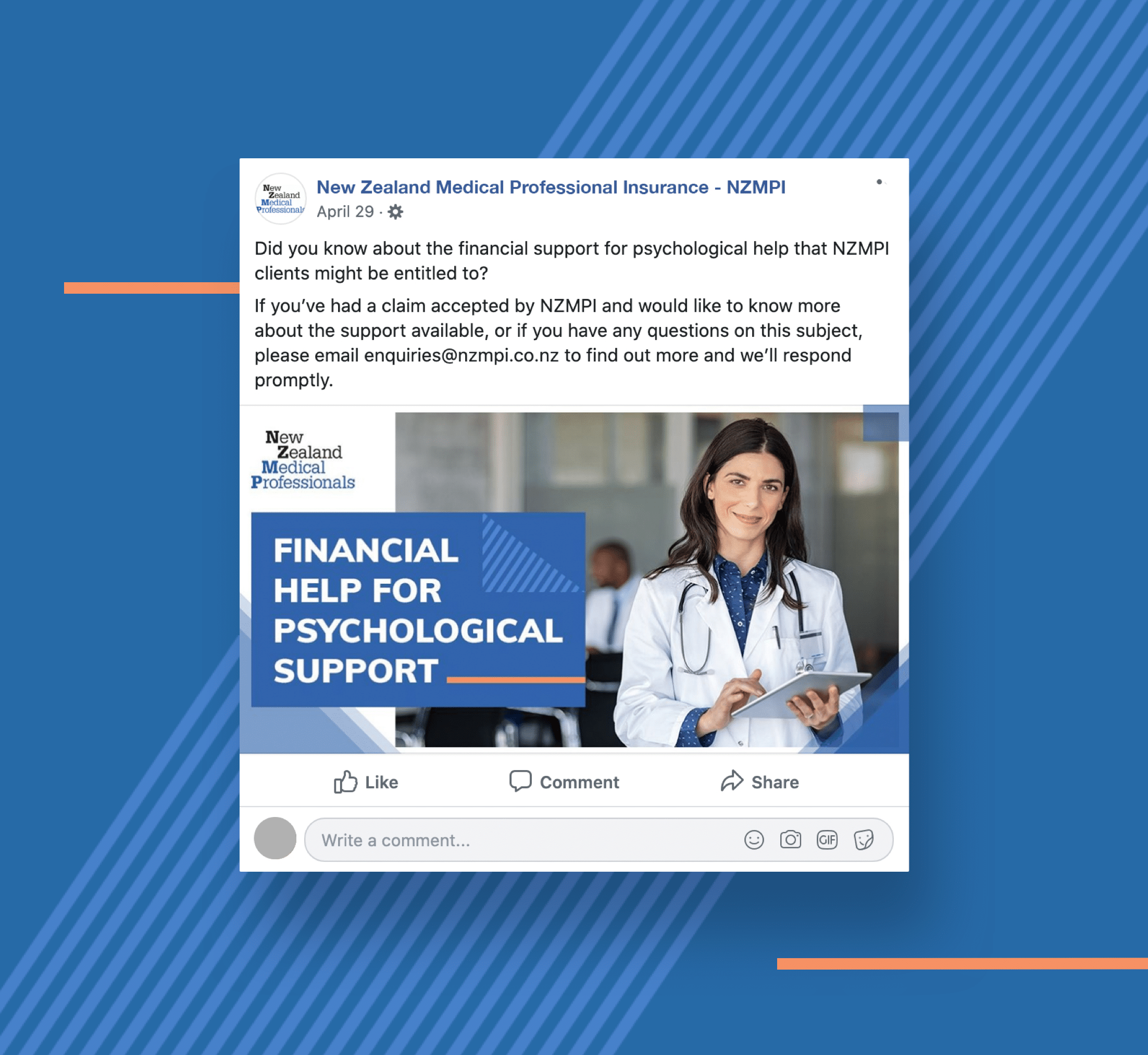 Social and campaign artwork created for NZMPI.