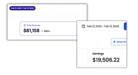 Total revenue and earnings from selling digital products
