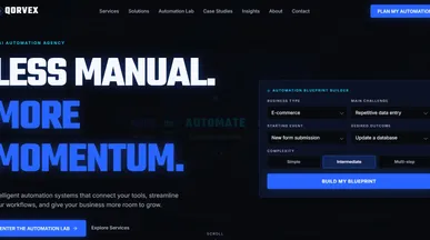 QORVEX template preview