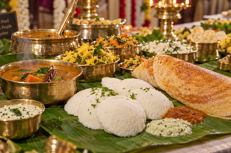 South Indian banana-leaf feast